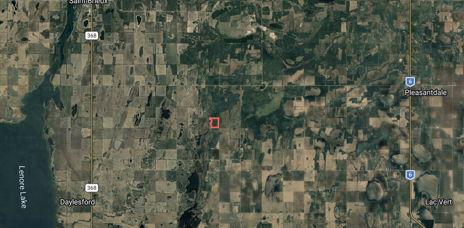 Satellite overview of the Lake Lenore quarter, RM of Lake Lenore No. 399