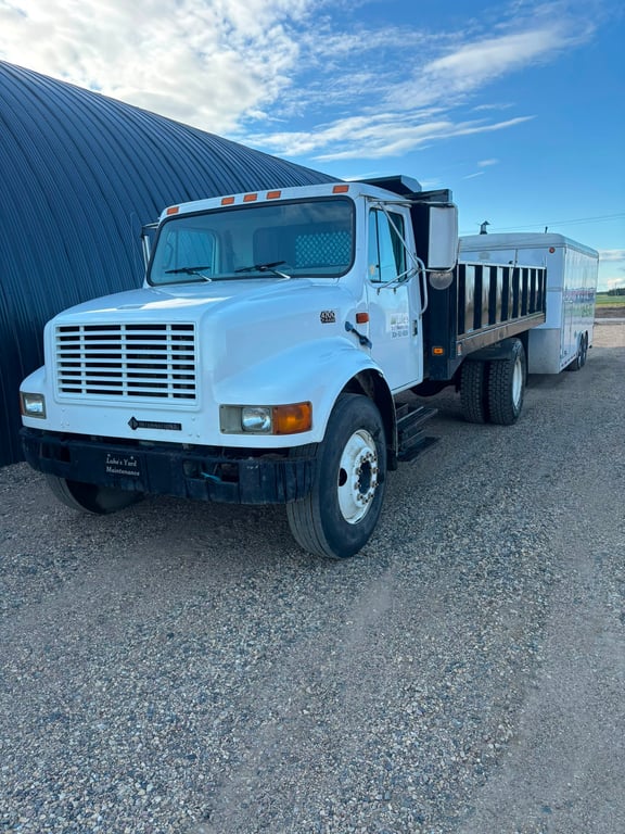 Dump truck included in the lawn care and snow removal business