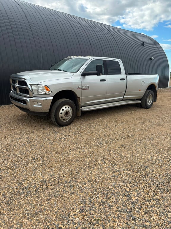 Silver crew cab pickup truck