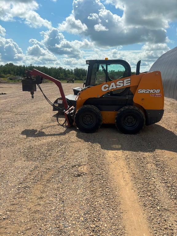 Case skid steer with attachment