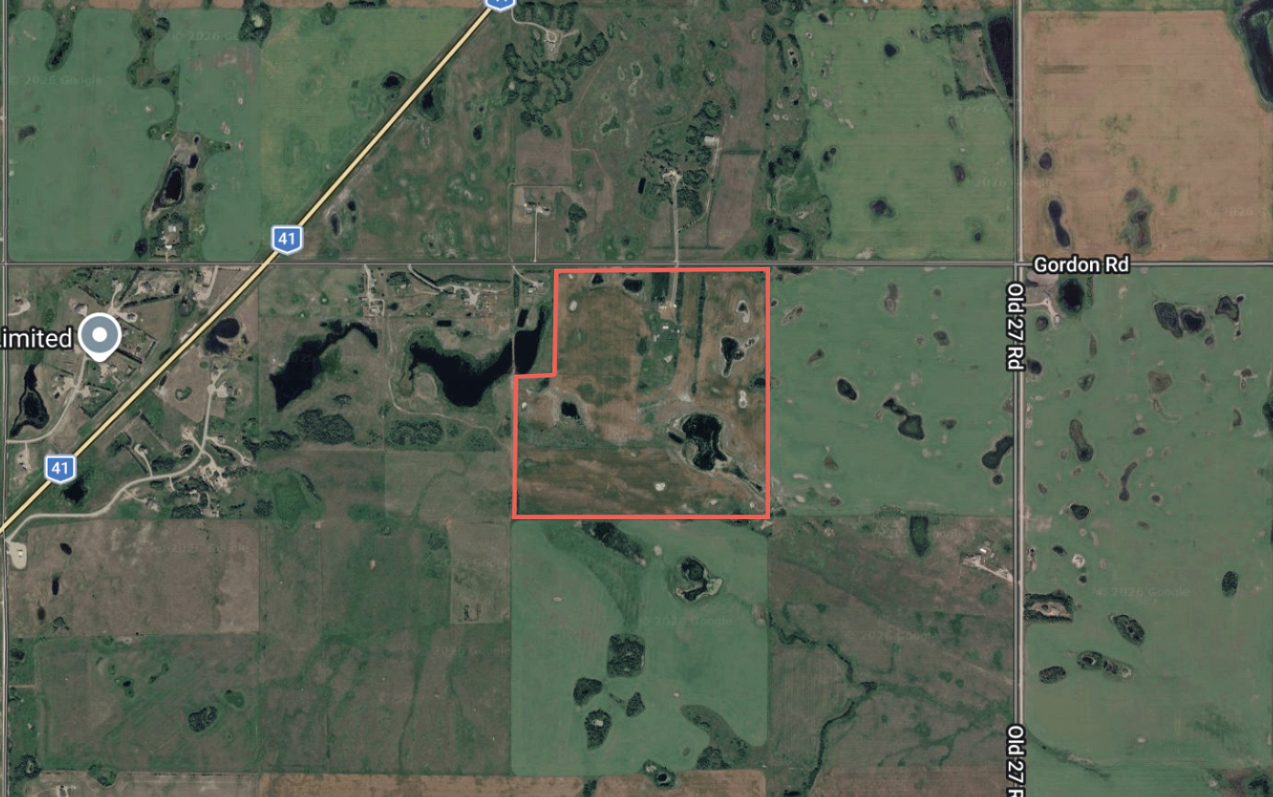 Satellite overview of the Aberdeen quarter near Highway 41 and Gordon Road